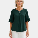 Hadelinde | Elegant Button-Up Blouse