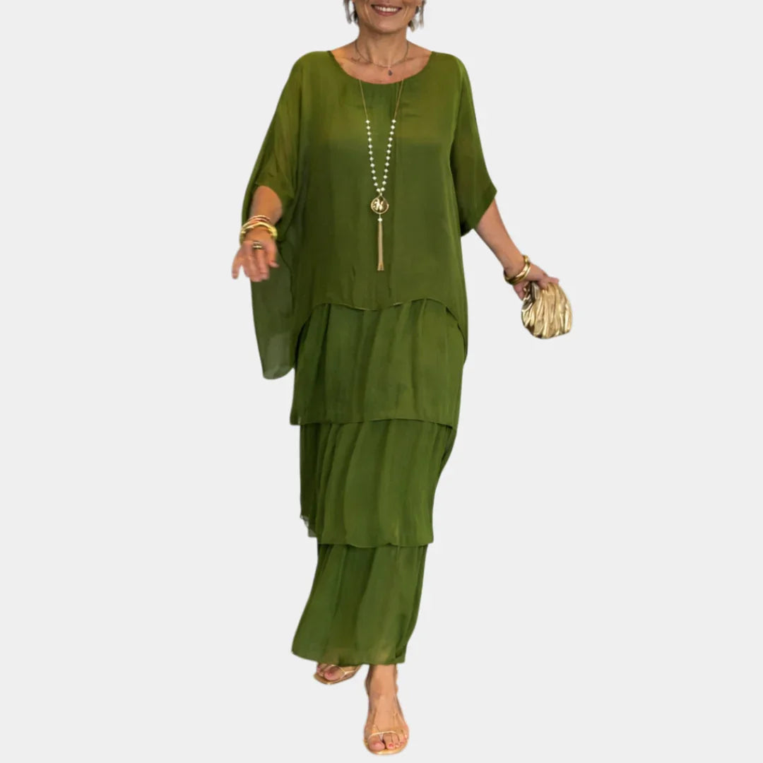 Agnès | Elegant Flowing Maxi Dress