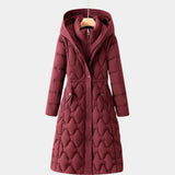 Briseida | Long down coat with hood