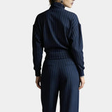 Celeste | Mock Neck Set with Striped Zipper