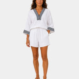 Garsende | Lightweight shorts and blouse set