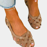 Fadwa | Woven Flat Sandals