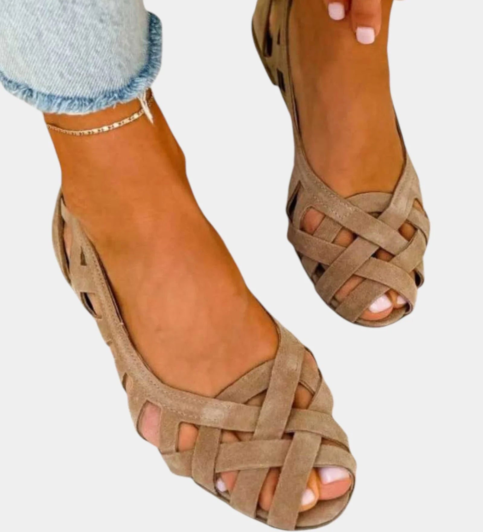 Fadwa | Woven Flat Sandals