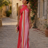 Arceline | Cross-Back Neckline Dress