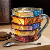 3D Unique and Handmade Mug for Book Lovers