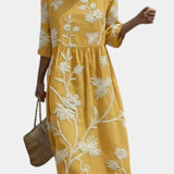 Ghislaine | Elegant Floral Dress