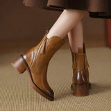 Valorine | Black Leather Boots
