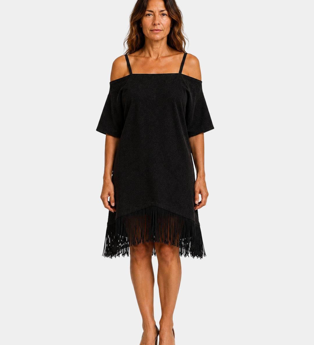 Héloïsette | Strap Dress with Fringes