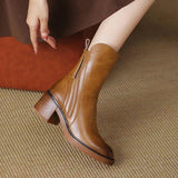 Valorine | Black Leather Boots