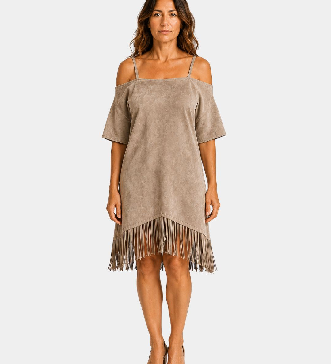 Héloïsette | Strap Dress with Fringes