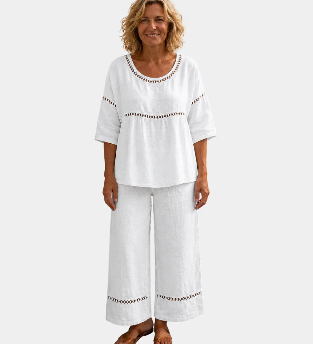 Good | Fresh set with matching blouse and pants
