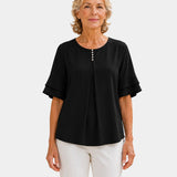 Hadelinde | Elegant Button-Up Blouse