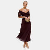 Nina | Long Floral Dress with V-Neck