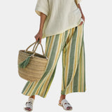 Caterina | Sophisticated Top and Striped Pants