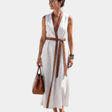 Osanne | Midi dress with contrasting detail