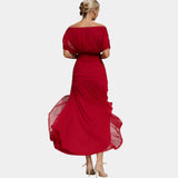 Nina | Long Floral Dress with V-Neck