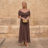 Célise | Geometric Flowing Dress