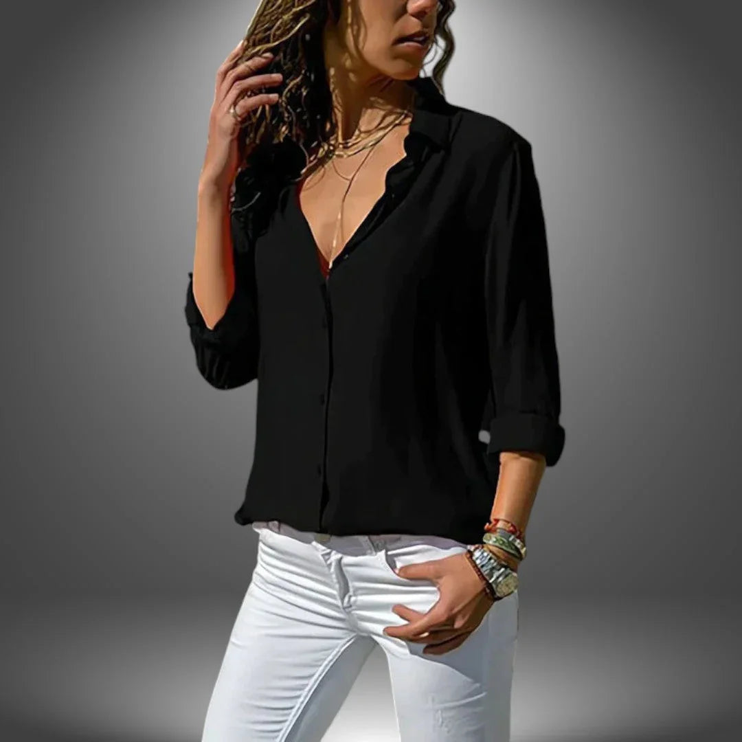 Valeria | Classic Button Blouse