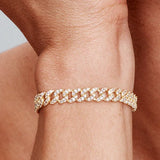 Adele | Moissanite Cuban Bracelet