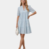 Garance | Embroidered Mini Dress