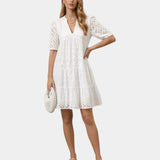 Garance | Embroidered Mini Dress