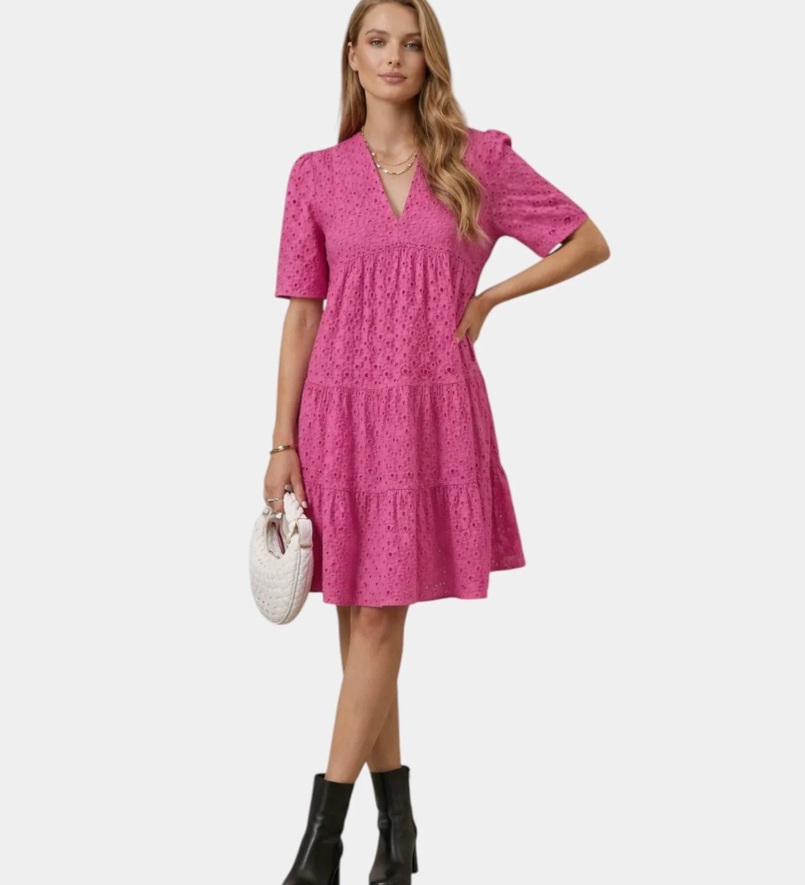 Garance | Embroidered Mini Dress