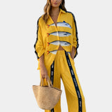 Cassandre | Elegant Summer Set with Pants and Shirt