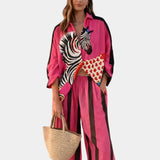 Clotilde | Elegant Summer Set with Pants and Shirt