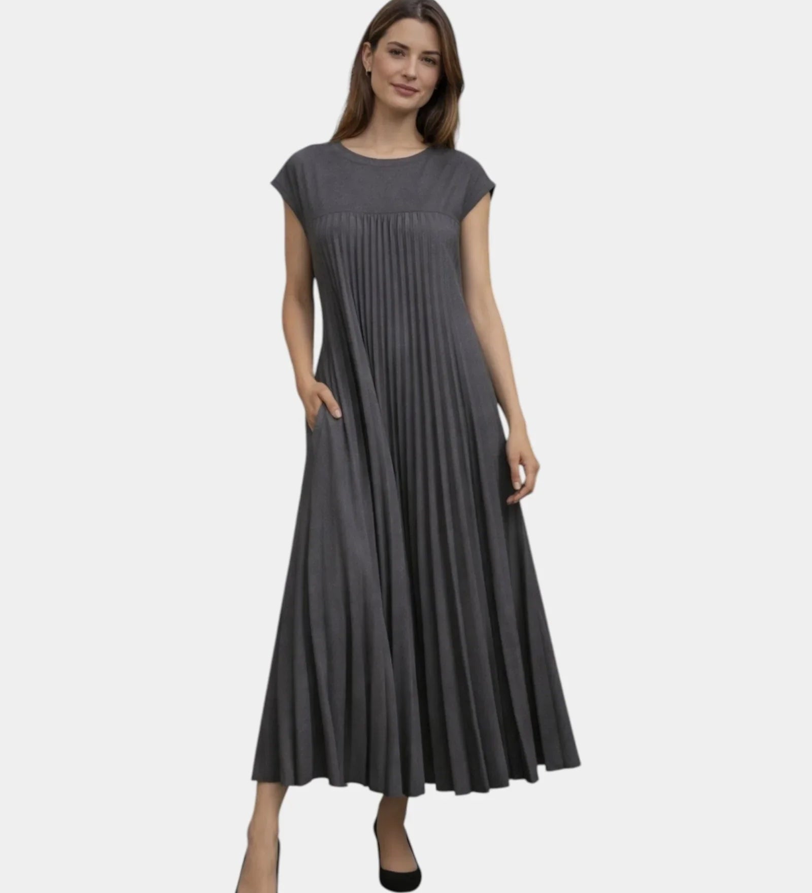 Marianne | Pleated Midi Dress