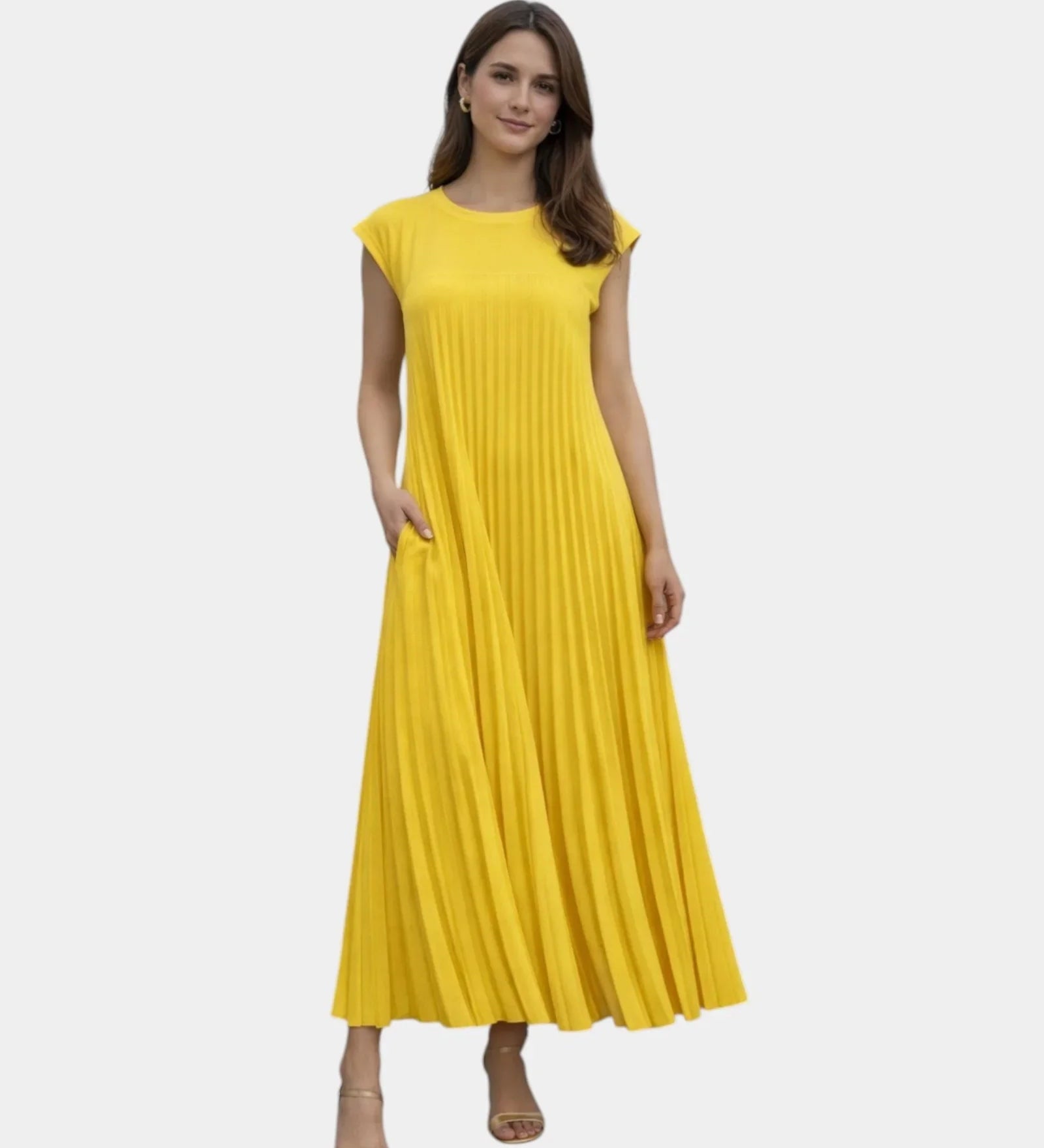 Marianne | Pleated Midi Dress