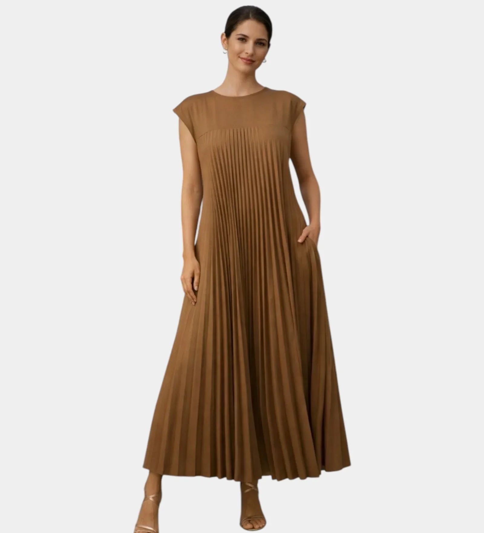 Marianne | Pleated Midi Dress