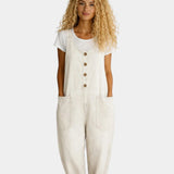 Lorena | Vintage Washed Cotton Denim Overalls