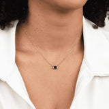 Flower | Green Emerald Gold Necklace