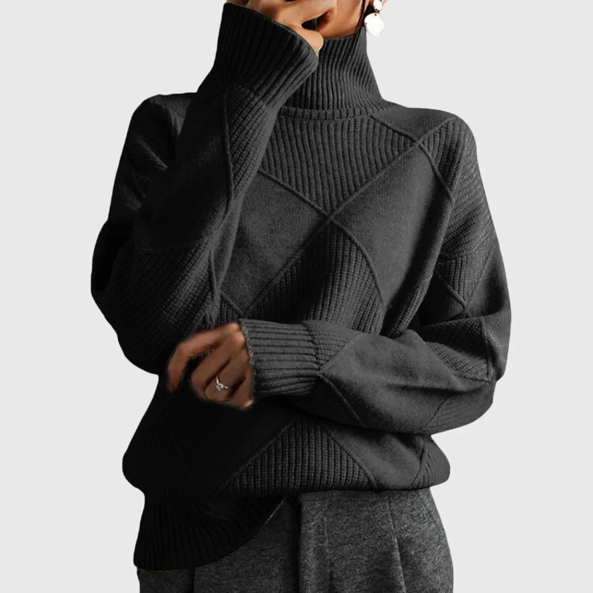 Lauren | High Neck Sweater