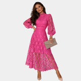 Yvette | Delicate Lace Midi Dress