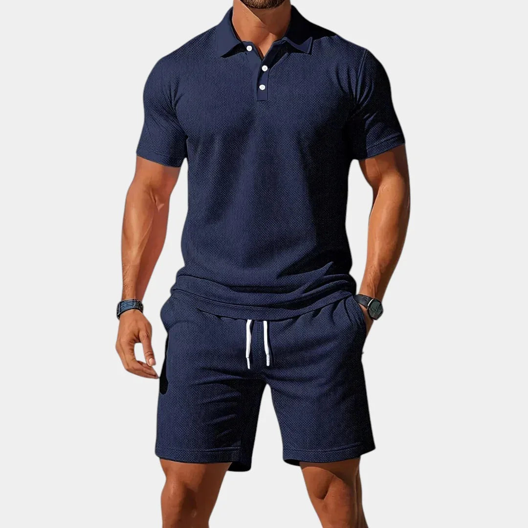 Vincent | Elegant Polo and Shorts Set