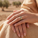 Pascale | Ring with Green Stones