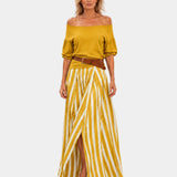 Etiennette | Mediterranean Style Blouse and Skirt Set