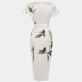 Agathe | Elegant Wrap Dress with Floral Print