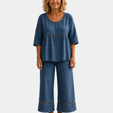 Good | Fresh set with matching blouse and pants