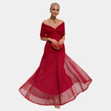 Nina | Long Floral Dress with V-Neck