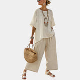 Beatrice | Essential Comfortable Top and Wide-Leg Pants