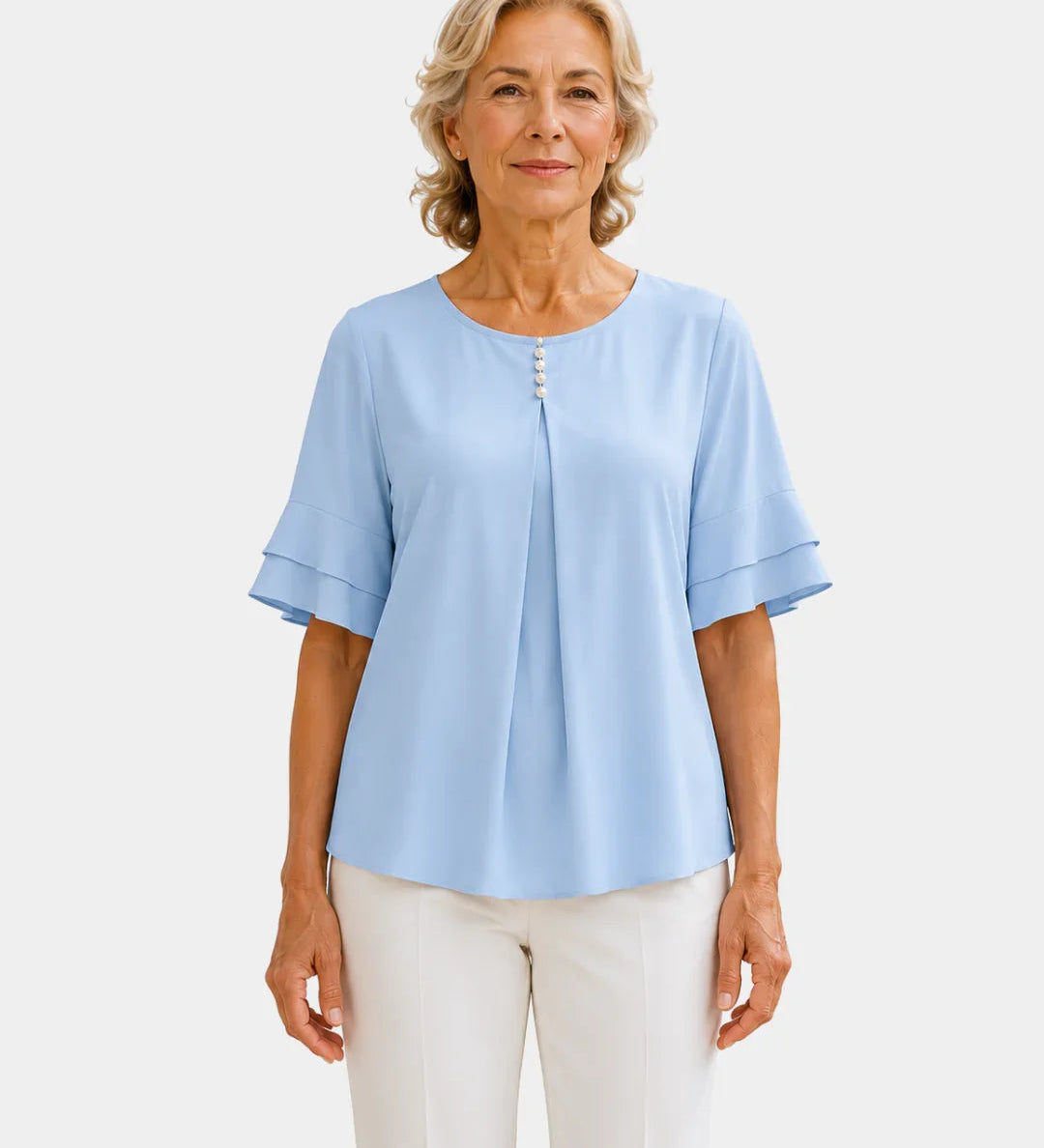 Hadelinde | Elegant Button-Up Blouse