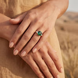 Berthe | Ring with a Green Stone