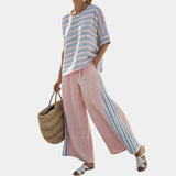 Flower | Elegant Blue and Soft Pants