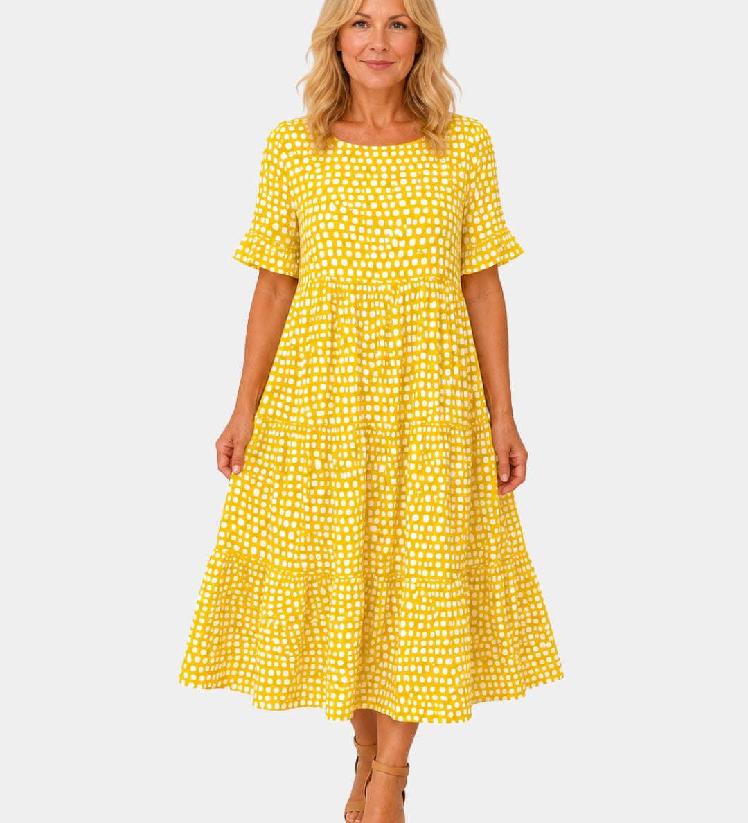 Belzamine | Lightweight Polka Dot Dress