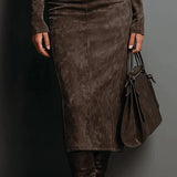 Sara | Midi Velvet Dress