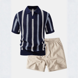 Xavier | V-Neck Polo and Shorts