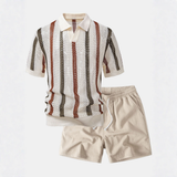 Xavier | V-Neck Polo and Shorts