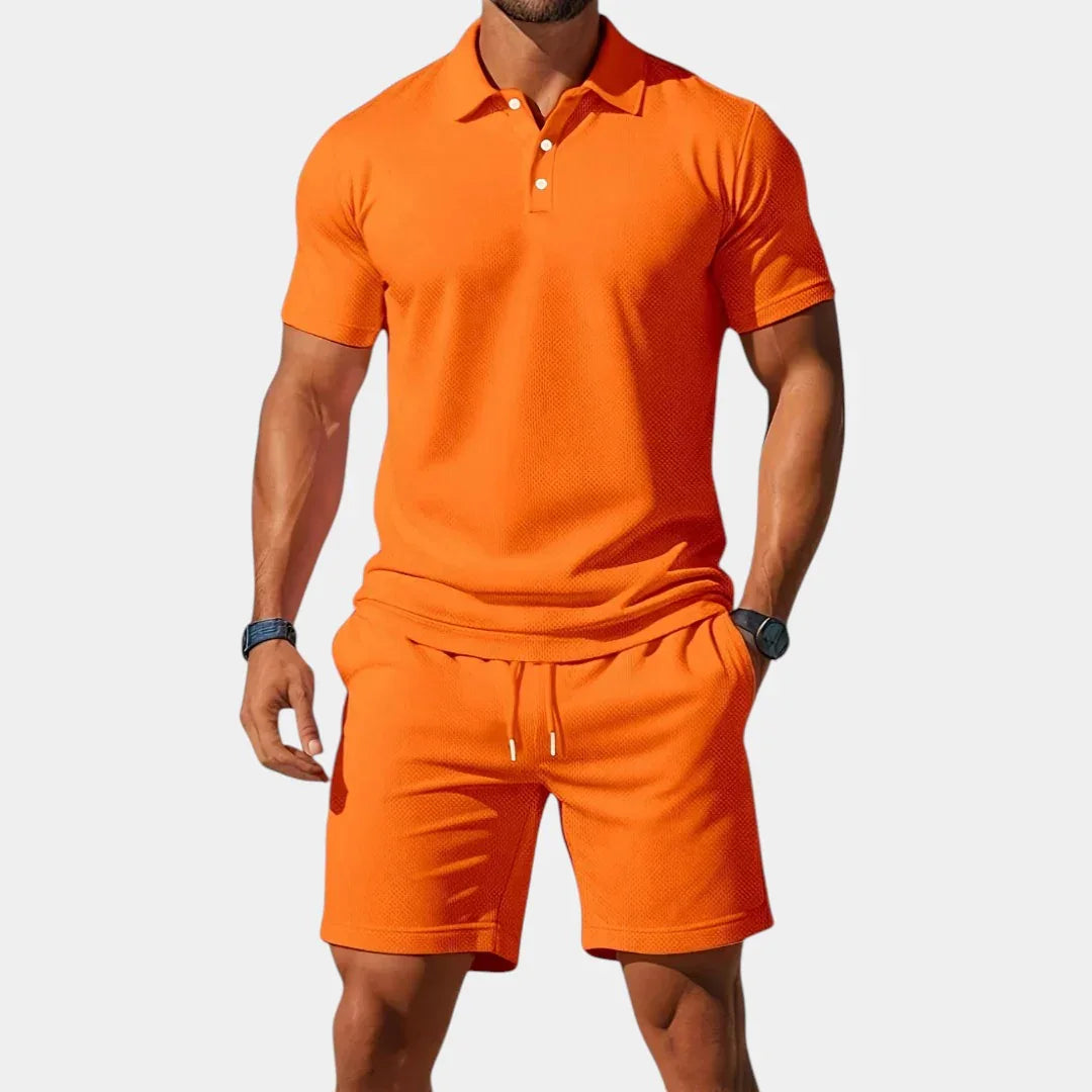 Vincent | Elegant Polo and Shorts Set